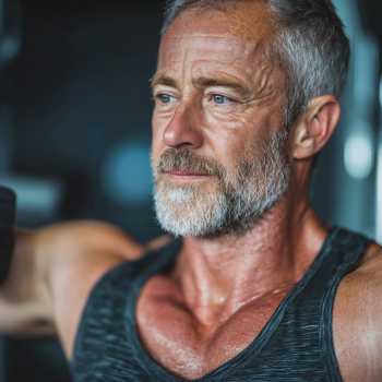 Aktywni seniorzy podczas treningu fitness