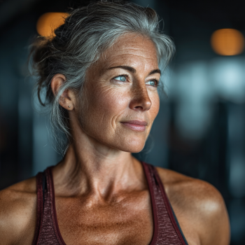 Grupa seniorów podczas ćwiczeń siłowych